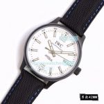 Copy IWC Ingenieur White Dial Black Case Watch 42MM